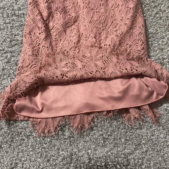 🌸 Xtraordinary Pink Flower Lace Dress - Picture 6 of 7